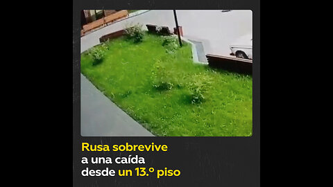 Rusa se cae de un 13.º piso y sobrevive