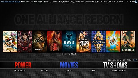 Carbon Kodi Build by OneAlliance Reborn