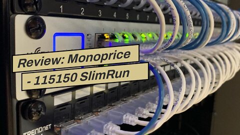 Review: Monoprice - 115150 SlimRun Cat6A Ethernet Patch Cable - Snagless RJ45 UTP Pure Bare Cop...