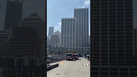 San Francisco Police Chase & Fire Escape #police #firebrigade #live #fire #runaway