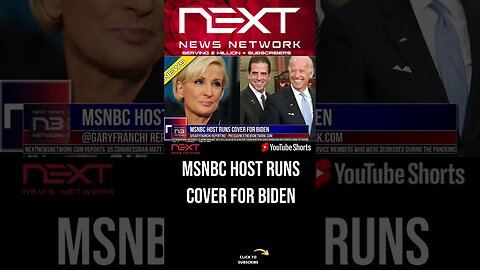 MSNBC Host RUNS Cover for Biden #shorts