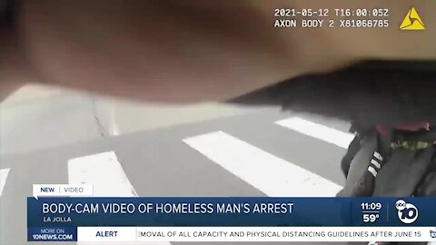 Body cam video of homeless man's arrest