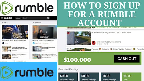 How To Sign Up For A New Rumble Account step by step