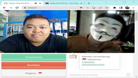 nge-prank orang menghilang Pakai Topeng Hacker Di Ome TV #20 - ome TV Internasional