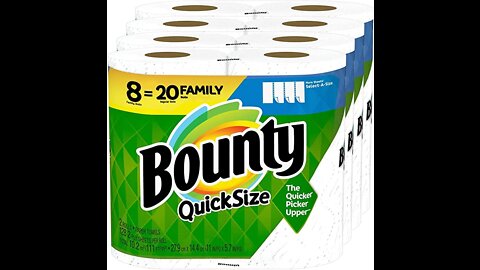 Amazon com Bounty Quick Size Paper Towels, White, 4 Packs Of 2 Family Rolls = 8 Family Rolls Heal