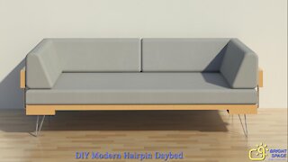 DIY Modern Hairpin Daybed