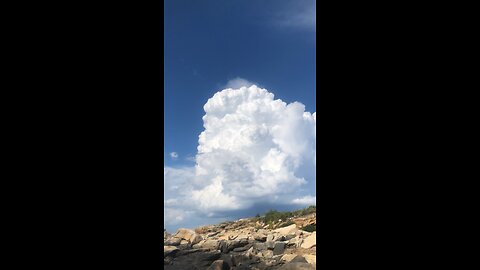 Time lapse cumulus clouds