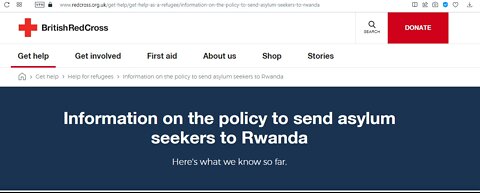 Asylum seekers in Britain to be send to Rwanda