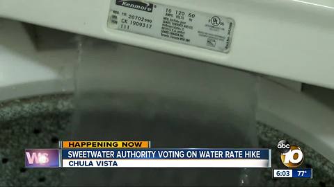 Sweetwater Authority considers water rate hike