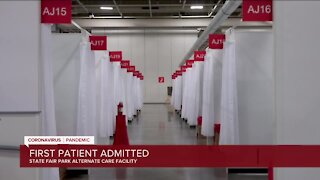 First patient admitted to Alternate Care Facility at State Fair Park