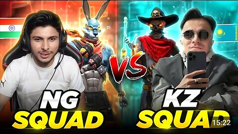 Kazakhstan 🇰🇿 Squad Challenge Smooth 444 🇮🇳 On Nonstop Live Garena - Free Fire 🔥