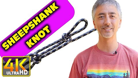 How to Tie Sheepshank Knot (4k UHD)