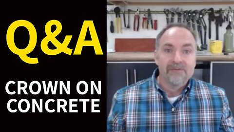 Crown Molding Q&A: "How can I install crown on a concrete ceiling?"