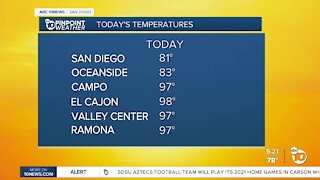 ABC 10News Weather With Meteorologist Angelica Campos