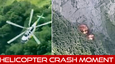 Moment Helicopter Crashes in Georgia. Several Dead.