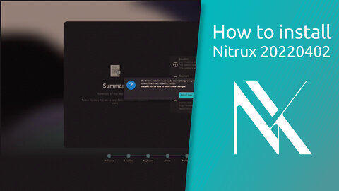 How to install Nitrux 20220402