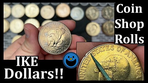 IKES! Its Ikes! Dollar Coin Hunt! - Coin Shop Rolls