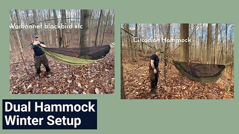 Dual Hammock winter setup