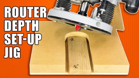 Router Depth Setter: Wood Router Jig for Setting Depth