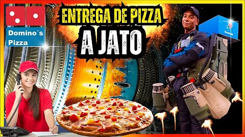 Domino's Pizzaria revoluciona entregas com mochila a jato