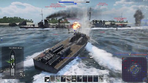 War Thunder - Higgins 81 ft PT-6 Killed 2x destroyers with one torpedo!