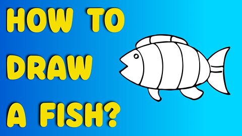 How to draw a Fish | Fish Easy Drawing Tutorial