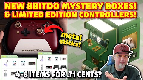 RISKY 8Bitdo Mystery Boxes? Limited Edition Controllers With METAL Sticks?