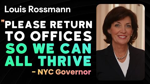 New York governor begs people to return to office "so we can all thrive"