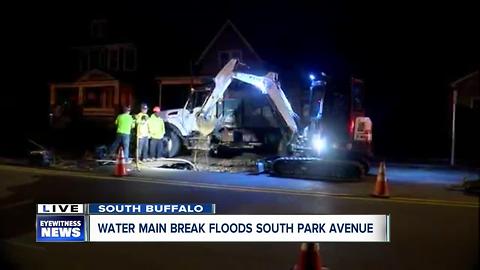 Two water main breaks in Buffalo overnight