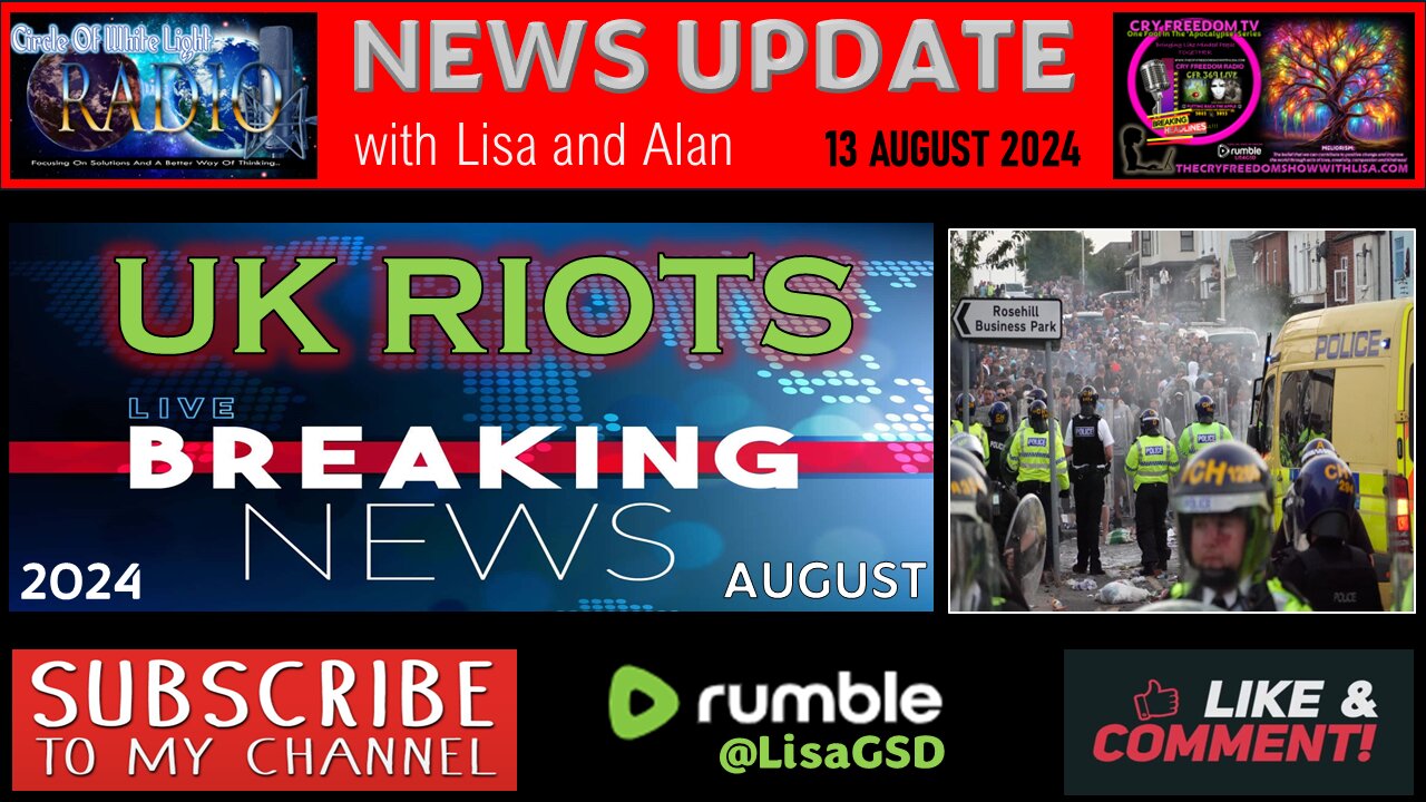 POST 'UK RIOTS' NEWS UPDATE with ALAN & LISA August 2024 🚨🚔🚨