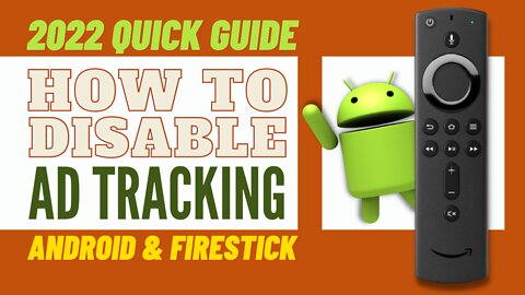 How to Disable Ad Tracking on your Firestick and Android! - 2023 Quick Guide