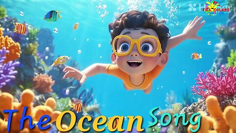 the ocean song | kids rhymes | kindergarten learning videos | nursery rhymes cartoons