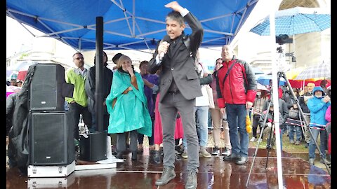 Luca Teodori segretario 3V alla manifestazione di Milano 1° maggio 2021