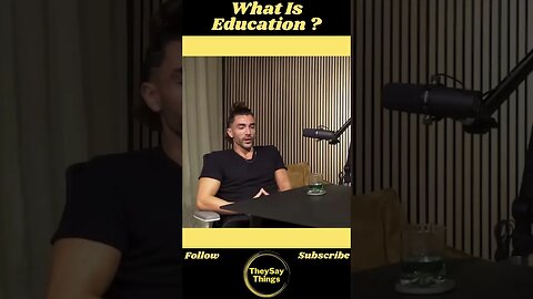 Nate Belmar , What is Education? #shorts #youtubeshorts #life #podcast #viral #mindset #education