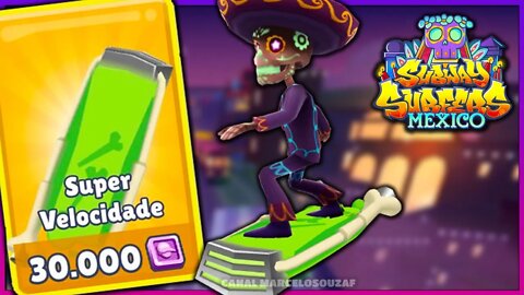 Super Velocidade da Smoking Slime do Subway Surfers Mexico Halloween 2022