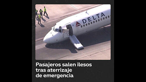 Dramático aterrizaje de emergencia de un avión Boeing 717 en EE.UU.