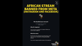 African Stream Banned by META and YouTube