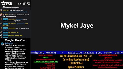 2023-12-21 07:50 EST - Patriots Soapbox AM: with MykelJaye, SkyeBreeze