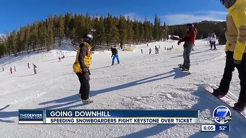 Snowboarders busted for ripping down family run at Keystone; boarders say they were in control