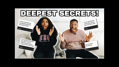 REACTING TO OUR FOLLOWERS DEEPEST DARKEST SECRETS! 😱 *Unbelievable*