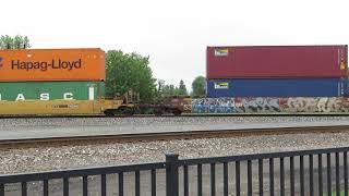 CSX Intermodal Double-Stack Train with Canadian Pacific Power from Fostoria, Ohio September 1, 2020