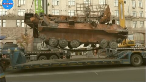 Ukraine displays destroyed Russian tanks in Kyiv