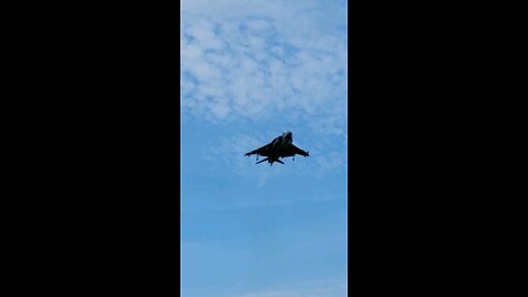 Sights and sounds of a hovering Harrier.