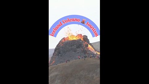 Volcano 🌋 tourism in Iceland 🇮🇸