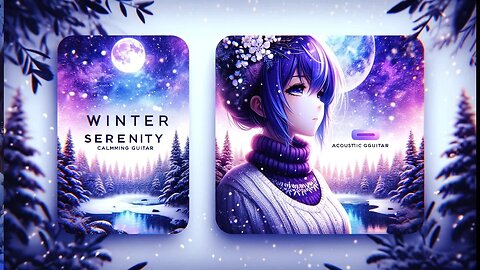 Winter Serenity: Calming Acoustic Guitar Melodies in Snowy Landscapes | Peaceful Winter