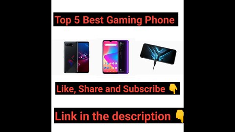 Top 5 best Gaming Phone 📱 You could Buy in 2022 👇