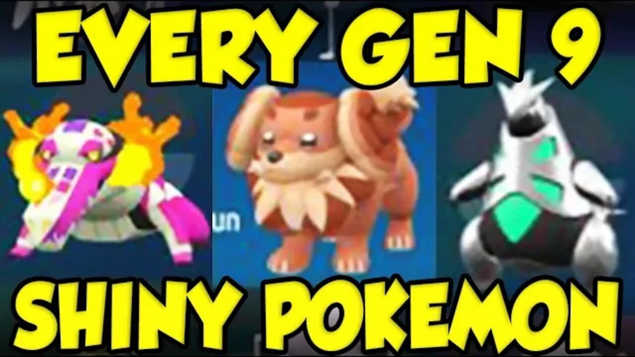 EVERY SHINY GEN 9 POKEMON REACTION! All New Pokemon Scarlet and Violet ...