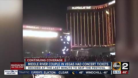 Baltimore County couple misses Harvest Festival after making trip to Las Vegas