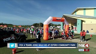 Fox 4 teams join Walk MS at Estero Community Park