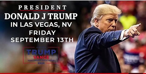 President Trump in Las Vegas, NV Friday September 13